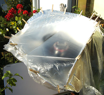 Gänsebräter im Segelkocher