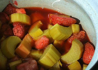 Erdbeer-Rhabarber-Kompott